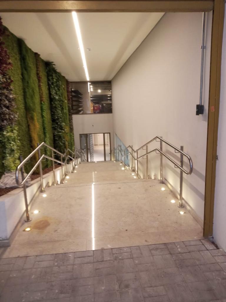corrimao de acessibilidade em aco inox