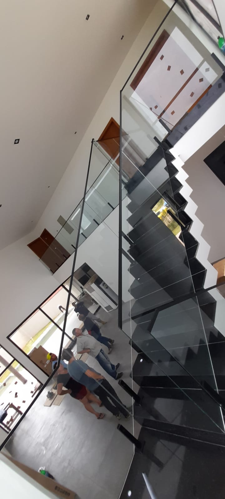 Guarda Corpo de Vidro com Inox