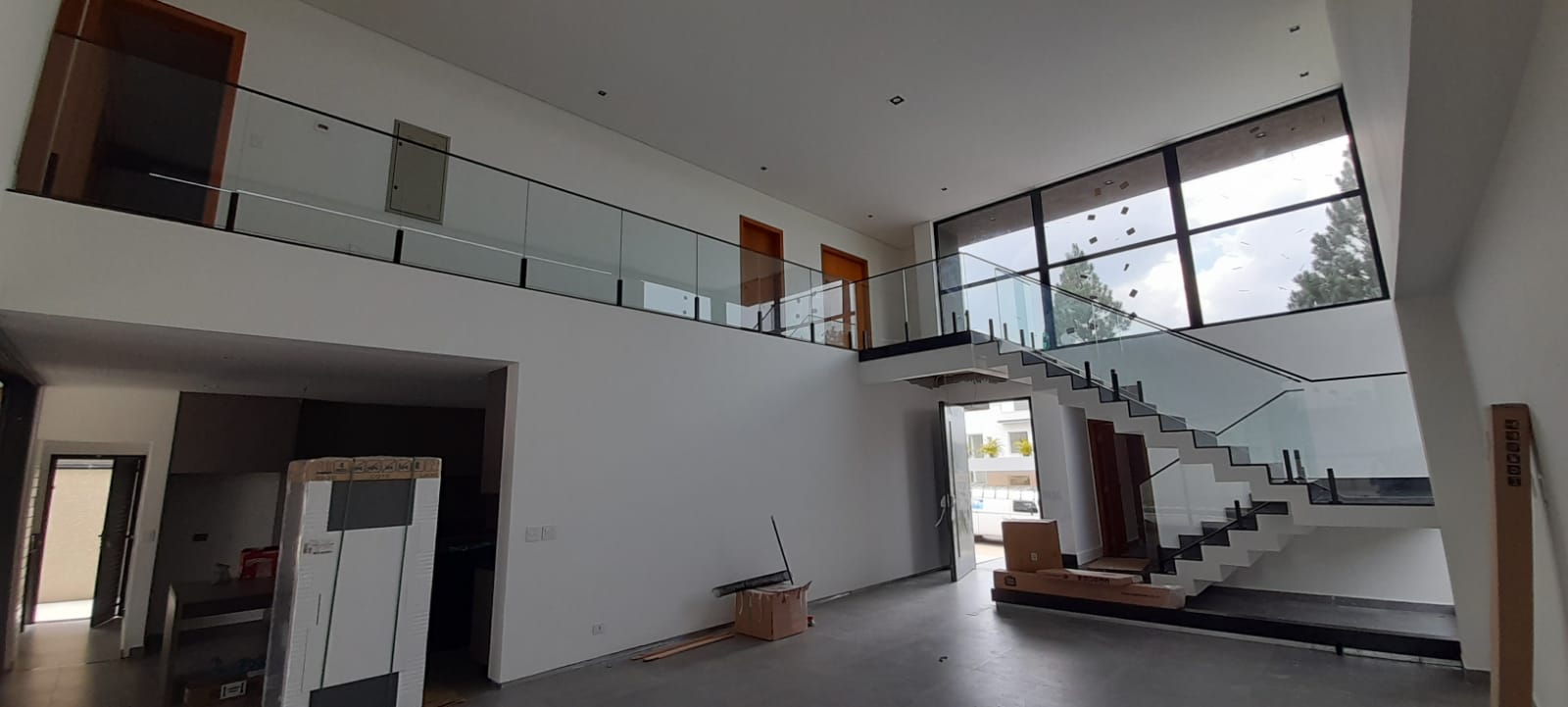 Guarda Corpo de Vidro com Inox