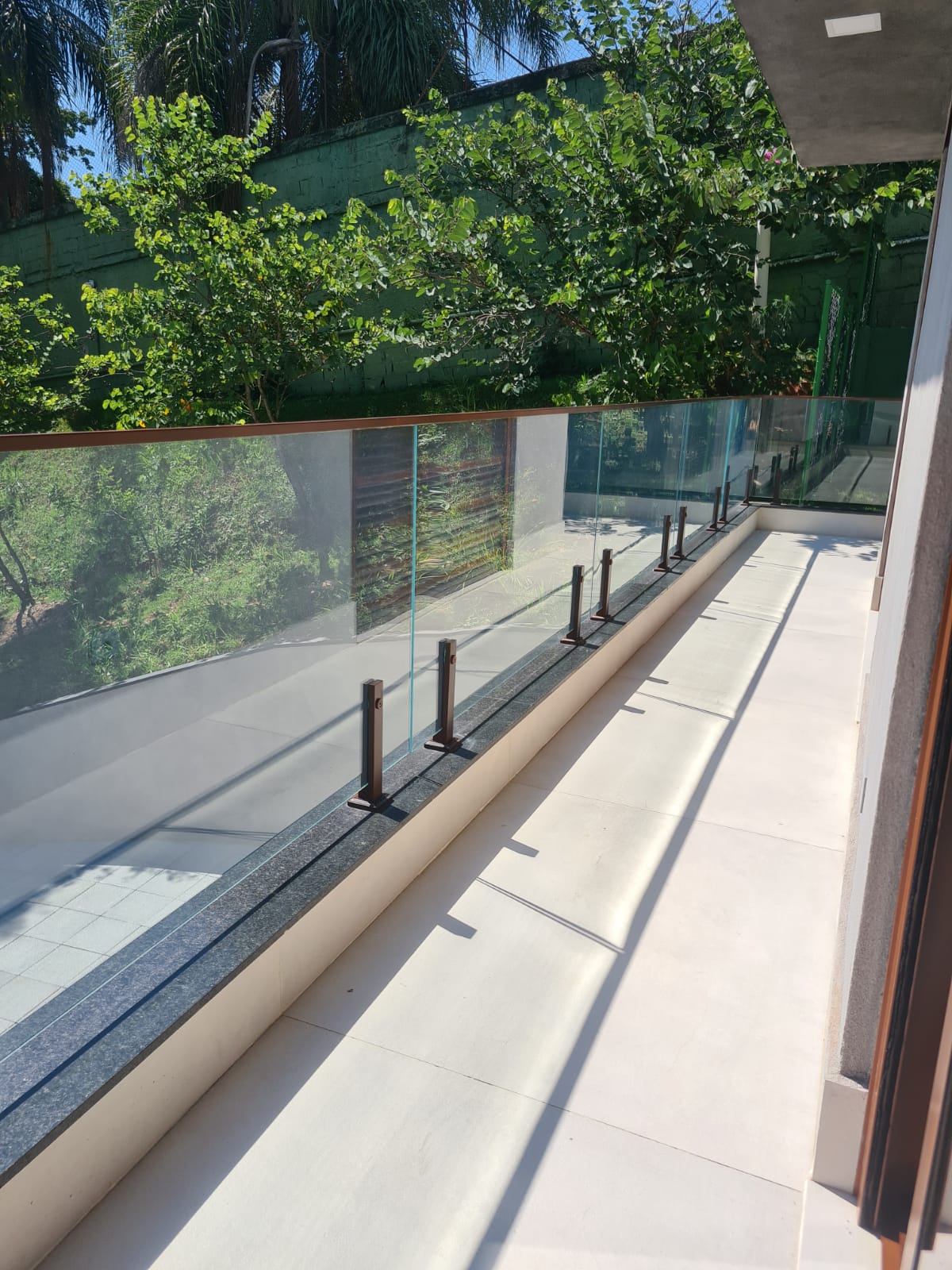 Guarda Corpo de Vidro com Inox